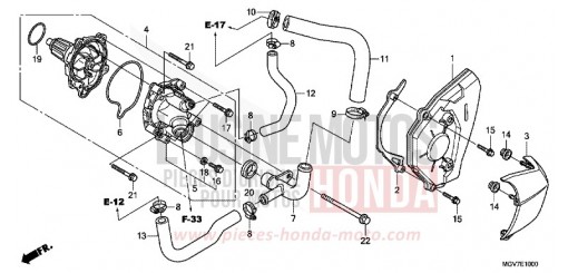 POMPE A EAU CBR600FB de 2011